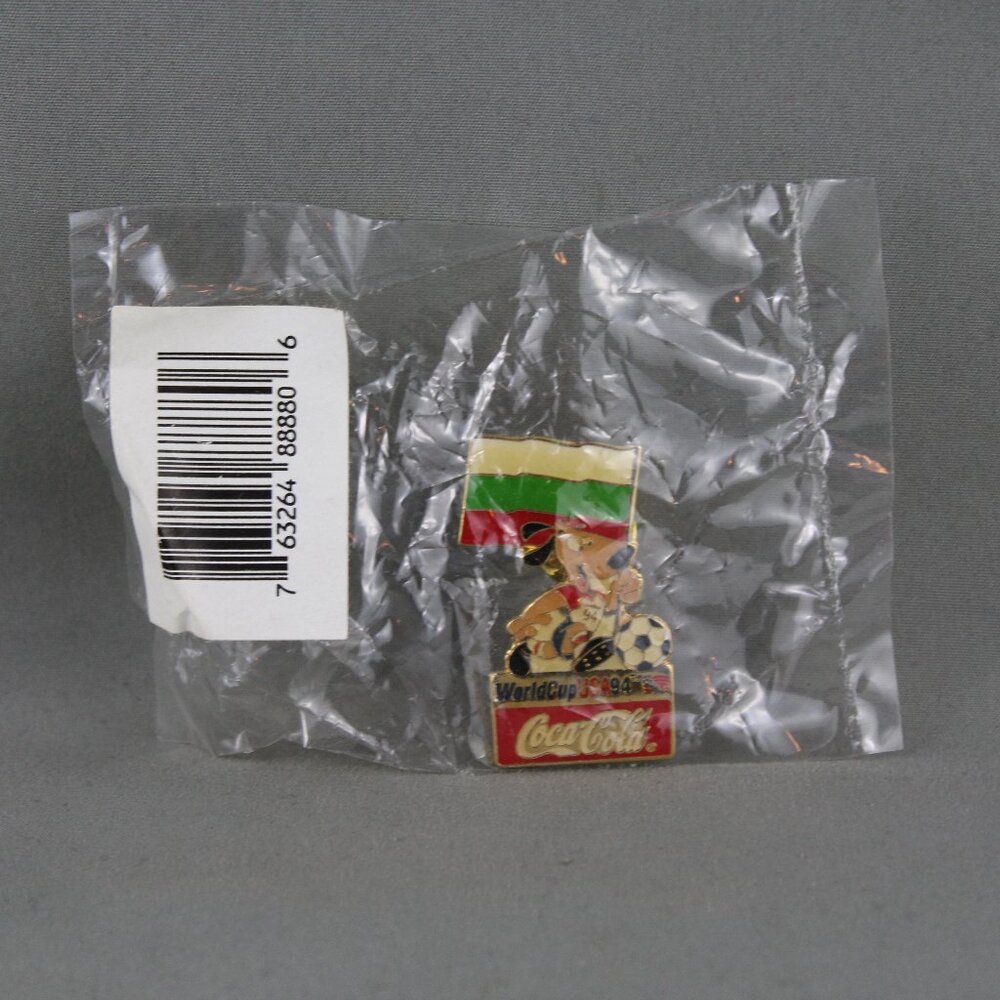 Bulgaria Soccer Pin - 1994 World Cup Coke Promo Pin - New in Package